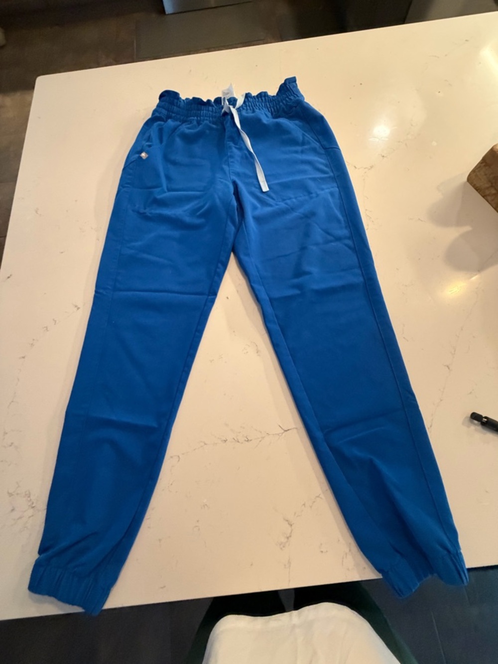 FIGS REGINA Royal Blue Drawstring Scrub Joggers size small
